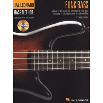 Hal Leonard Funk Bass Lehrbuch und CD купить