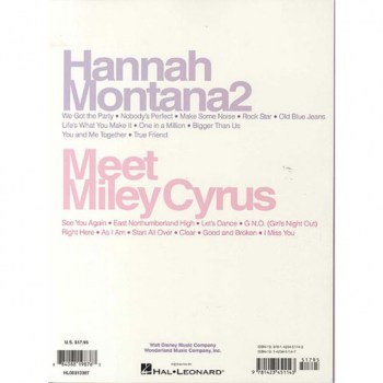 Hal Leonard Hannah Montana 2: Meet Miley Cyrus PVG купить