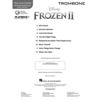 Hal Leonard Instrumental Play-Along: Frozen II - Trombone купить