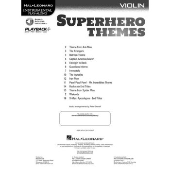 Hal Leonard Instrumental Play-Along: Superhero Themes - Violin купить