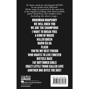 Hal Leonard Little Black Book Queen Lyrics, Chords купить