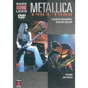 Hal Leonard Metallica 83 - 88 Bass DVD купить