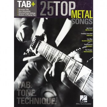 Hal Leonard Tab+: 25 Top Metal Songs Tab. Tone. Technique купить