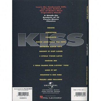 Hal Leonard The Best Of Kiss Guitar Signature Licks TAB купить