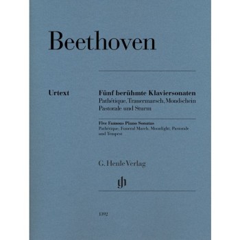 Henle Verlag Beethoven: Fünf berühmte Klaviersonaten купить