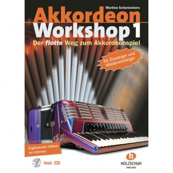 Holzschuh Verlag Akkordeon Workshop 1, CD/DVD Martina Schumeckers купить