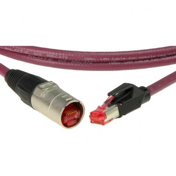 Klotz CAT-Network Cable, 3 m etherCON - RJ45, bordeauxviol. купить