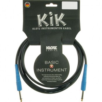Klotz Instrument Cable 4,5m black KIK-Coloured mountain blue купить