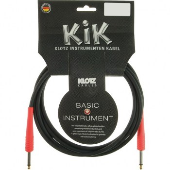 Klotz Instrument Cable 6m black KIK-Coloured shocking red купить