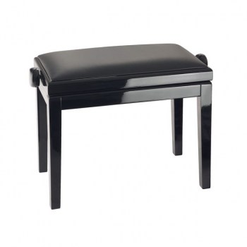 Konig & Meyer 13990 Piano bench - bench black glossy finish, seat black imitation leather купить