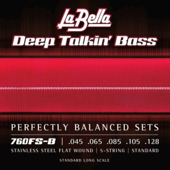 La Bella 760FS-B Deep Talkin' Bass Flats Standard 45-128 купить