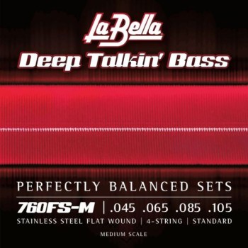 La Bella 760FS-M Deep Talkin' Bass Flats Standard 45-105 Medium Scale купить