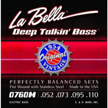La Bella Bass Strings Set of 4: 52-110,760M James Jamerson,Flatwound купить