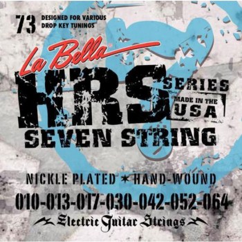La Bella HRS-73 E-Guitar Strings 010-064 7-string, Nickel купить