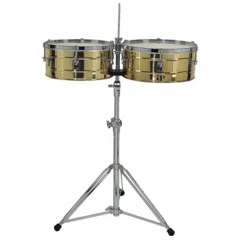 Latin Percussion Timbales Tito Puente LP257-S, 14" & 15", Stainless Steel купить