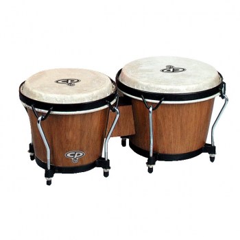 Latin Percussion Traditional Bongos CP221-DW, 6"&7", Dark Wood, Black Rims купить