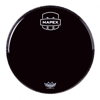 Mapex Bass Drum Front Head 20", black, silver Logo купить