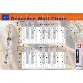 Mel Bay Publications Recorder Wall Chart купить