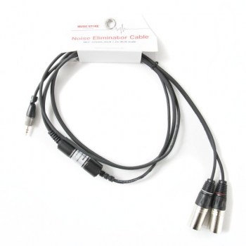 MUSIC STORE NEC 3,5mm/2x XLR male Kabel Noise Eliminator Cable, 2m купить