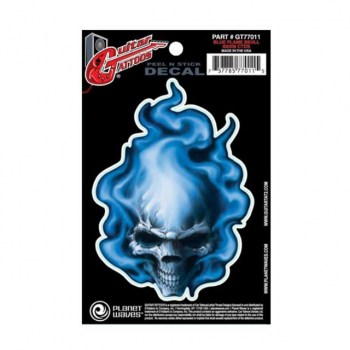 Planet Waves Guitar Tattoo - Blue Flame Skull, GT77011 купить