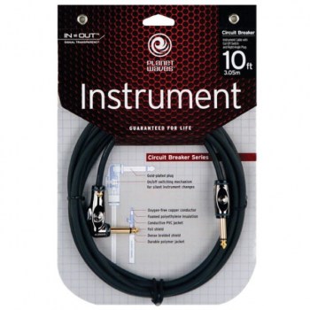 Planet Waves Instrument cable 3 meters PW-AGRA-10 angled купить