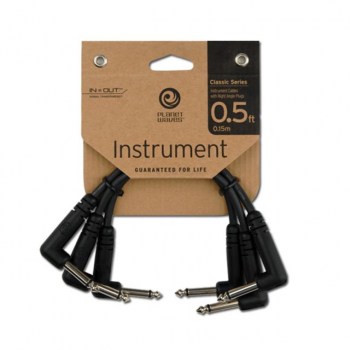 Planet Waves Patch Cables 0,15m angled Pack of 3 купить