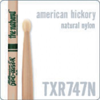 PRO-MARK TXR747N Rock Sticks Natural American Hickory, Nylon Tip купить