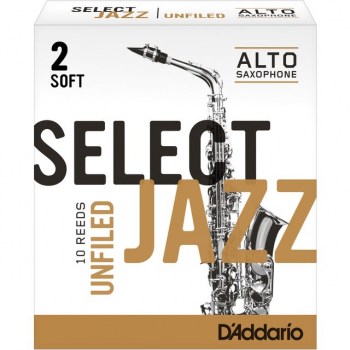 Rico Select Jazz Unfiled Alto Sax Reeds 2S Unfiled Box of 10 купить