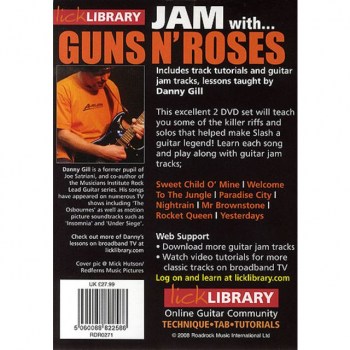 Roadrock International Lick Library: Jam With Guns No Roses DVD, CD купить