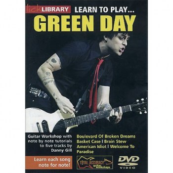 Roadrock International Lick library - Green Day Learn to play (Guitar), DVD купить