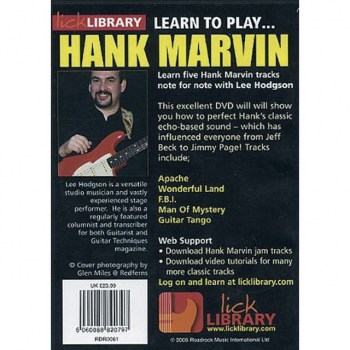 Roadrock International Lick Library: Learn To Play Hank Marvin DVD купить