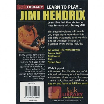 Roadrock International Lick Library: Learn To Play Jimi Hendrix 2 DVD купить