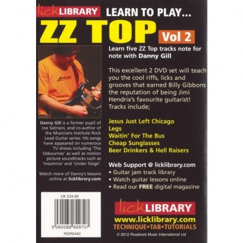 Roadrock International Lick Library: Learn To Play ZZ Top DVD купить