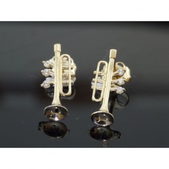 Rockys Earrings Trumpet Gold 333/8 Karat, zirconia купить