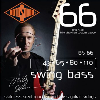 Rotosound Bass Strings BS66 43-110 4 Set Billy Sheehan, Stainless Steel купить