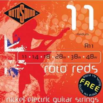 Rotosound Roto Reds R11 11-48 Nickel, Medium, Double e1 купить