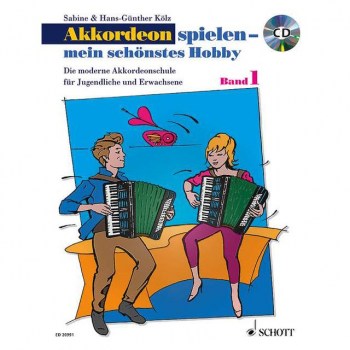 Schott-Verlag Akkordeon spielen - mein schonstes Hobby 1 - Lehrbuch mit CD купить