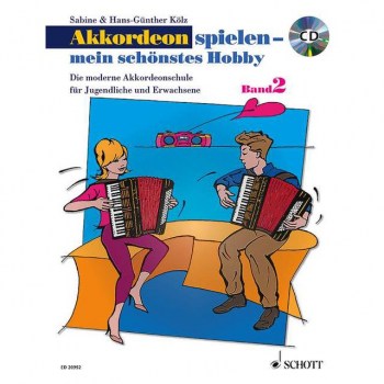 Schott-Verlag Akkordeon spielen - mein schonstes Hobby 2 - Lehrbuch mit CD купить