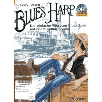 Schott-Verlag Blues Harp - der einfache Weg Perry Letsch, Lehrbuch mit CD купить