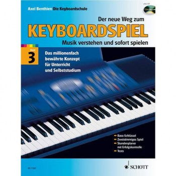 Schott-Verlag Der neue Weg zum Keyboardspiel Benthien, Band 3, Buch/CD купить