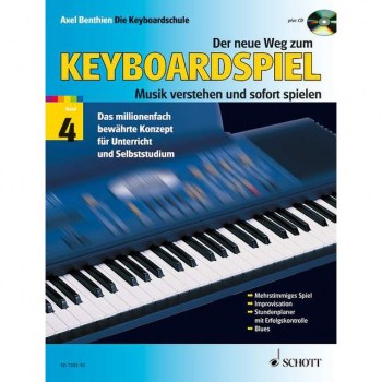 Schott-Verlag Der neue Weg zum Keyboardspiel Benthien, Band 4, Buch/CD купить