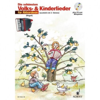 Schott-Verlag Die schonsten Volks- und Kinderlieder,CD,1-2Akkordeons купить