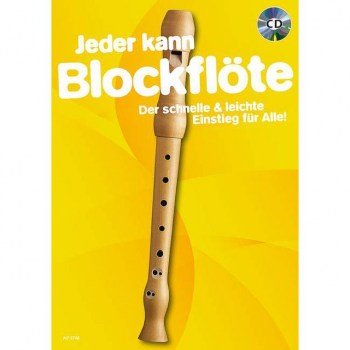 Schott-Verlag Jeder kann Blockflote Buch und CD купить