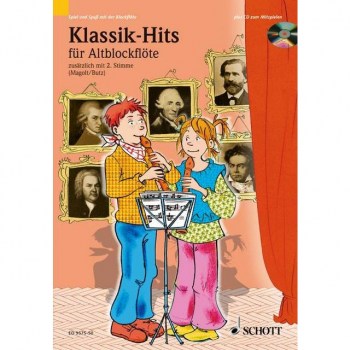 Schott-Verlag Klassik-Hits, Hans Magolt 1-2 Alt-Blockfloten/CD купить