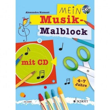 Schott-Verlag Mein Musik-Malblock mit CD, 4-7 Jahre купить
