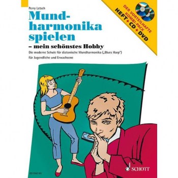 Schott-Verlag Mundharmonika spielen - mein schonstes Hobby 1 - Lehrbuch mit DVD купить