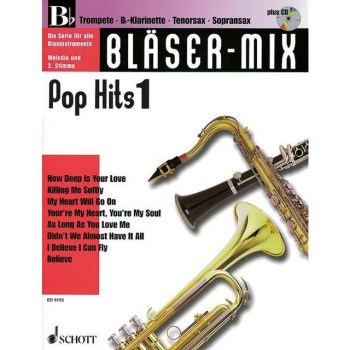 Schott-Verlag Pop-Hits, Bloser-Mix Play-along Bb-Instrumente купить