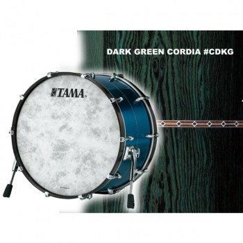 Tama Star Bubinga BassDrum 20"x16", Dark Green Cordia #CDKG купить