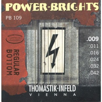 Thomastik E-Guitar Strings PB 109 09-42 Power Brights Regular Bottom купить