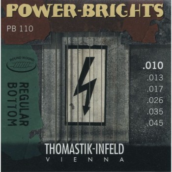 Thomastik E-Guitar Strings PB 110 10-45 Power Brights Regular Bottom купить